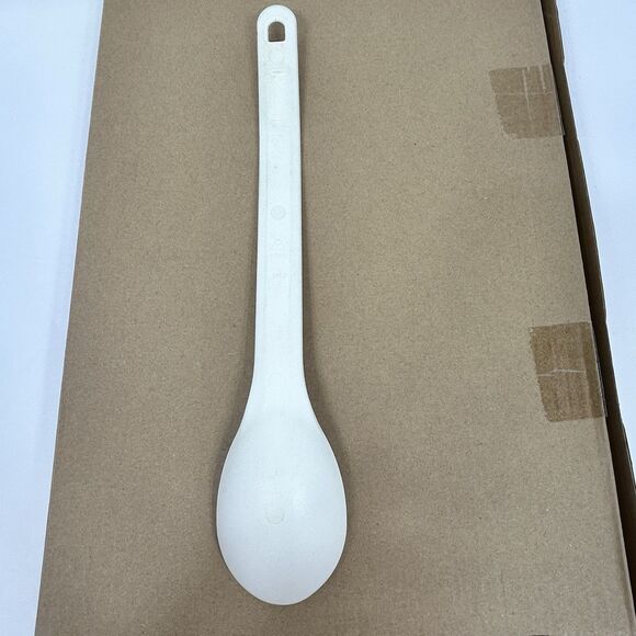 Rubbermaid White Serving Basting Solid Spoon Nylon Plastic 1973 Vintage USA - Picture 2 of 9